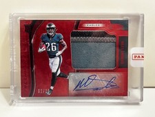 2019 Panini Certified - Freshman Fabric Signatures Miles Sanders Mirror Red /25