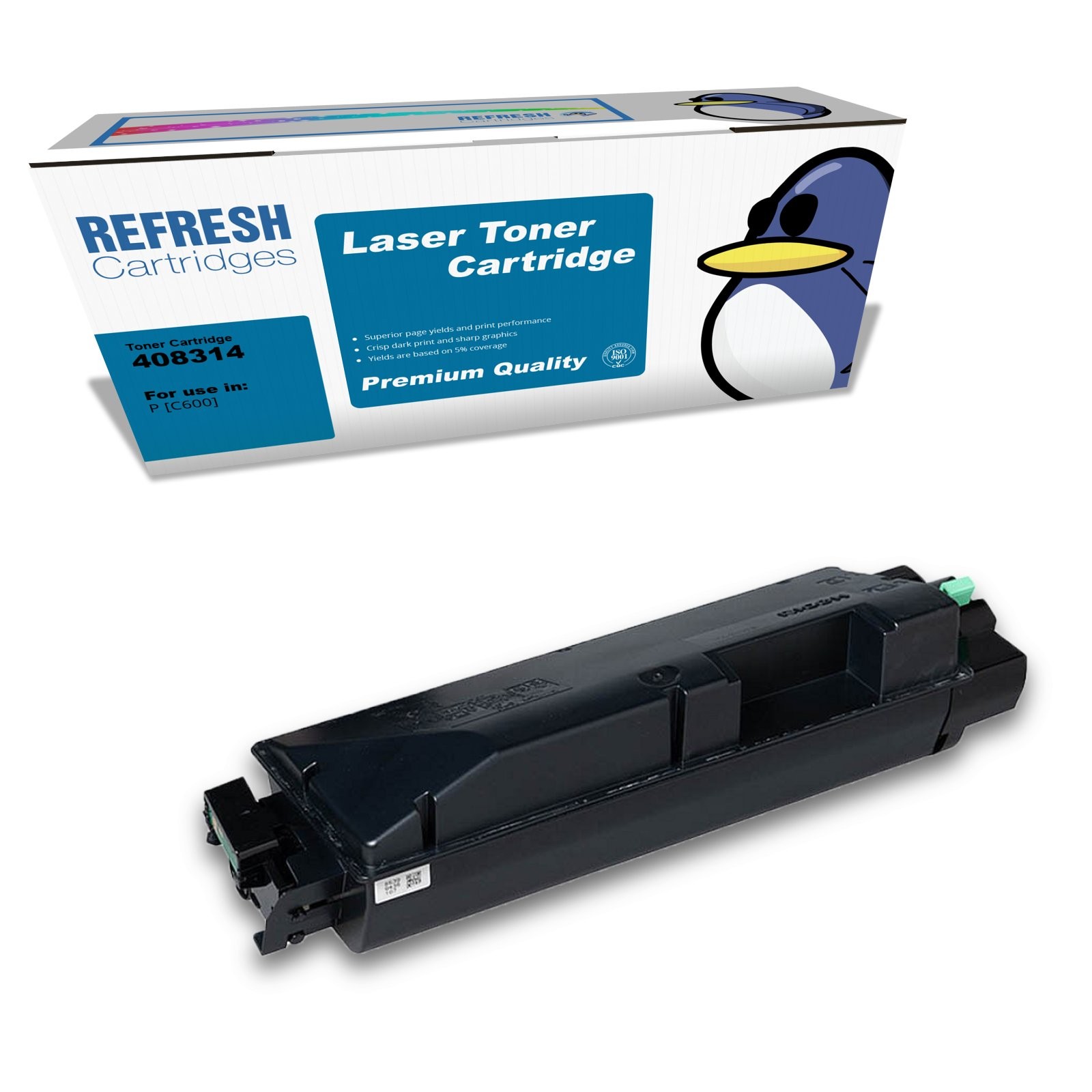 Refresh Cartridges Black 408314 Toner Compatible With Ricoh Printers
