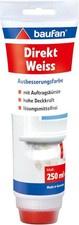 Baufan Direkt Ausbesserungsfarbe, Wei&szlig; mit Auftragsb&uuml;rste, 250 ml