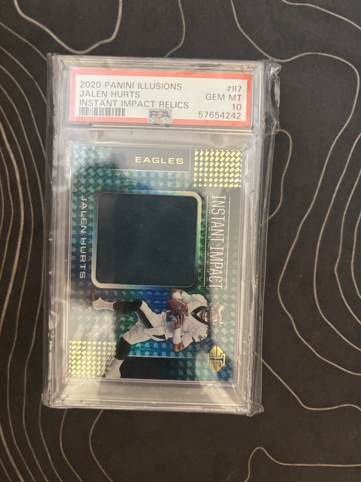 Jalen Hurts Panini Illusions Instant Impact Relics #II7 Base