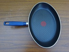Poele cuisson du poisson TEFAL tous feux SAUF induction ovale intérieur en TBE