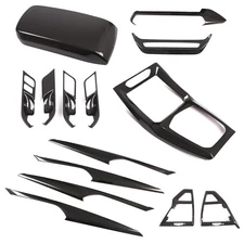 ABS Carbon Fiber Dash Center Console Cover Set Fits BMW X3 G01 X4 2022-2024