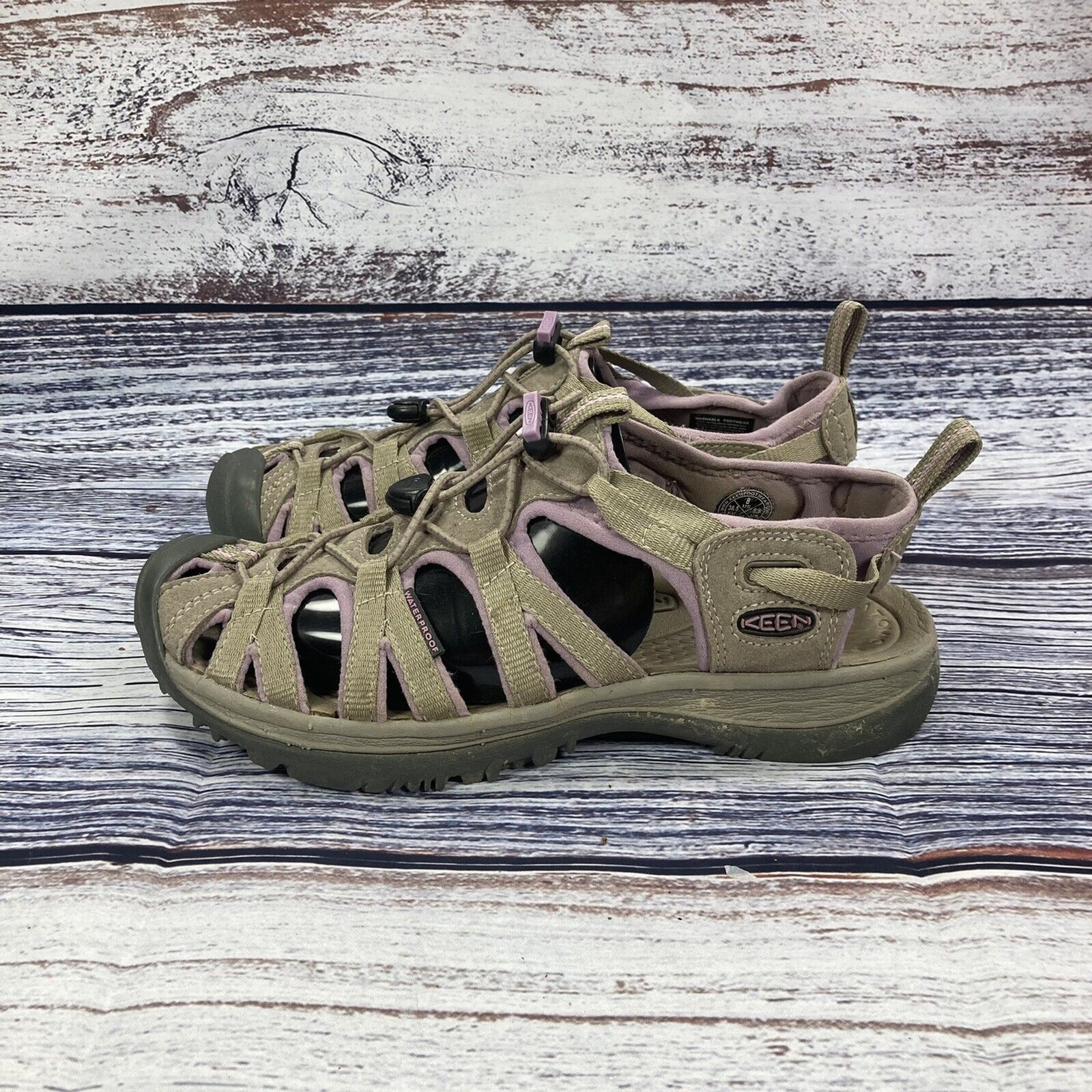 Keen Whisper Marrone e Viola Impermeabili Scarpe Sandali da Escursionismo Esterno Donna 8