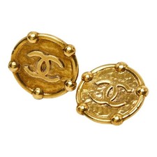 Chanel Coco Mark Vintage Earrings Women Gold One Size 828151