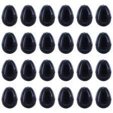 Set of 24 Glossy Black Plastic Easter Eggs 2.25 Inches