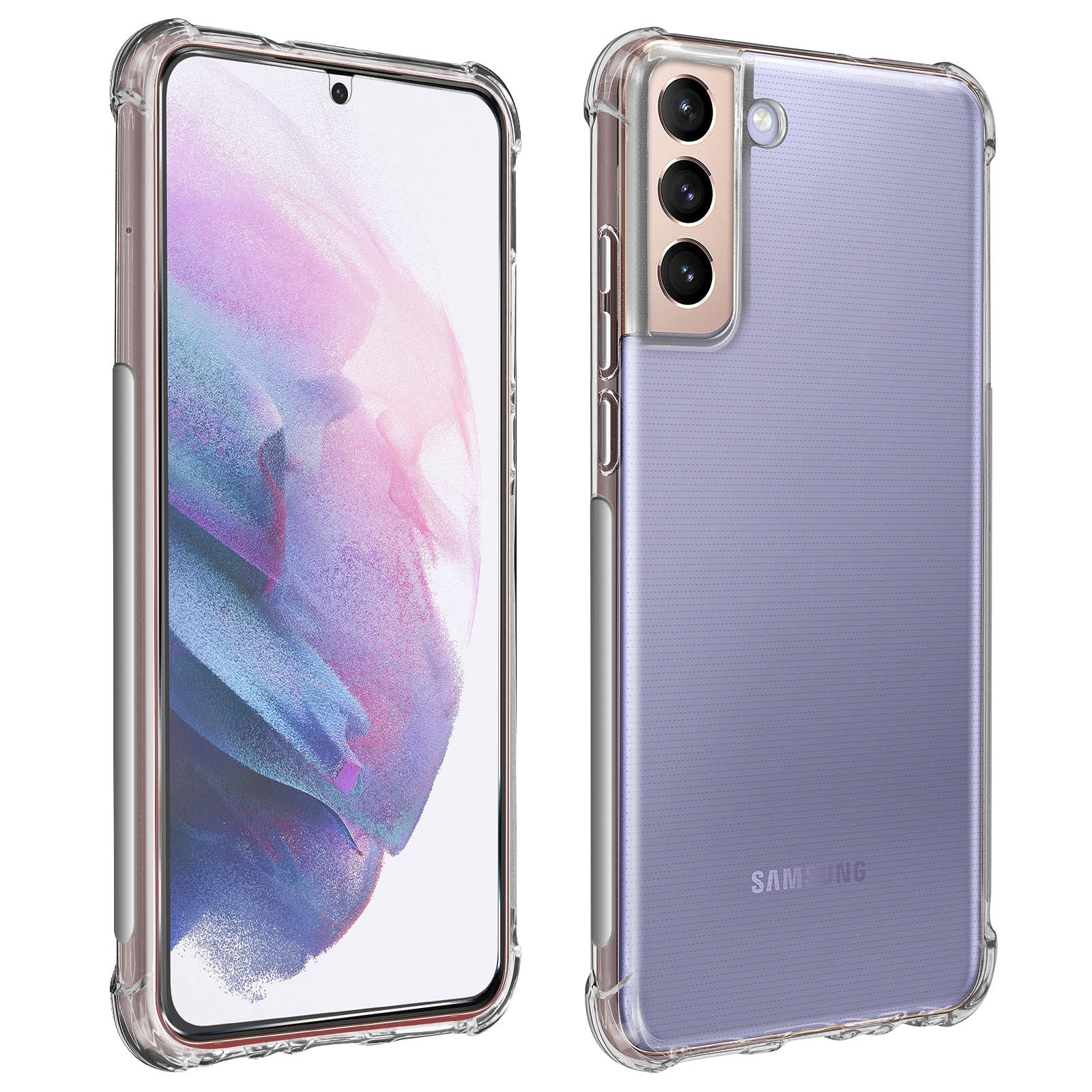 Coque Samsung S21 antichoc avec verre trempé ultra résistant anti-rayures