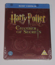 Harry Potter And The Chamber of Secrets UK HMV Exclusive Blu Ray Steelbook New