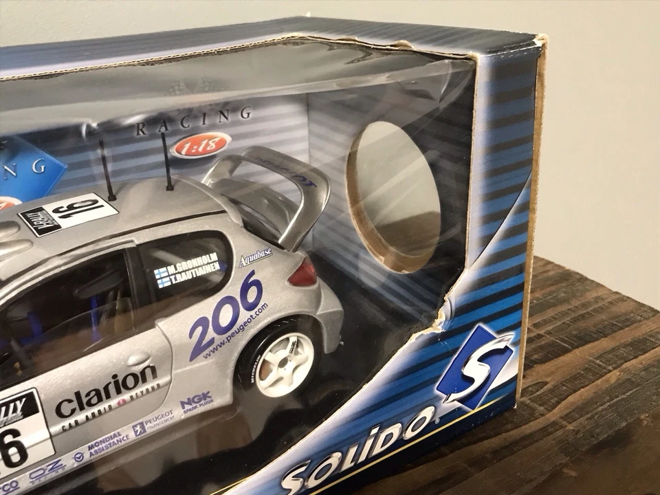 LJ924 SOLIDO 202991/02 1/18 Voiture Peugeot 206 WRC 1999 2000 Tour de Corse 16 - Image 2 of 4