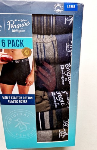 Original Penguin Herren 6er Pack Boxershorts in dunklen Farbenmix Größe L - Bild 3 von 5