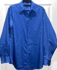 Arrow USA 1851 Fitted Button Up Shirt Men's 16 34/35 Long Sleeve Wrinkle Free