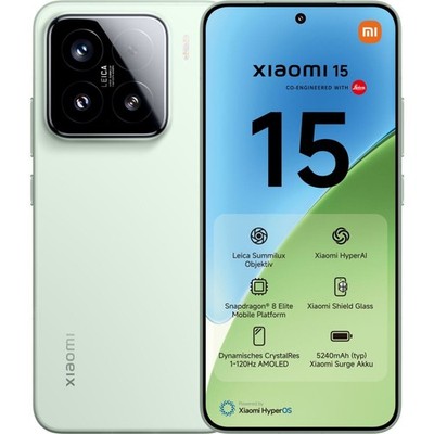 Xiaomi 15 512 GB Green Dual SIM Smartphone Handy Mobiltelefon