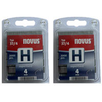 2X Novus Tackerklammern H 37/4 Typ 37 4 Mm Tackernadeln 2000 StüCk 042-0368