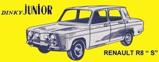 DINKY TOYS 100 RENAULT R8 "S" JUNIOR  BOITE CREATION VIDE