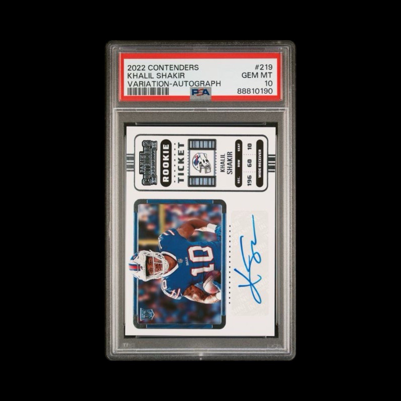Khalil Shakir Panini Contenders #219 Variation-Autograph