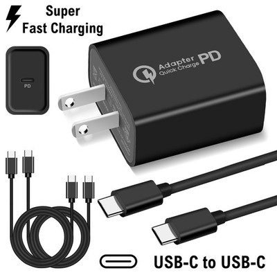 For Motorola Edge (2025) US Fast Charger Home Adapter/3FT Type