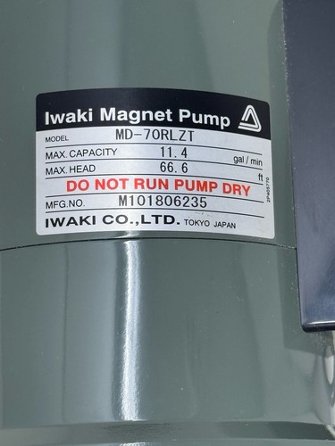 IWAKI MAGNET PUMP MD-70RLZT BRAND NEW Open Box Made in Japan - Picture 6 of 8