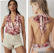 NWT Free People Romantic Combo Bodysuit Size Large
