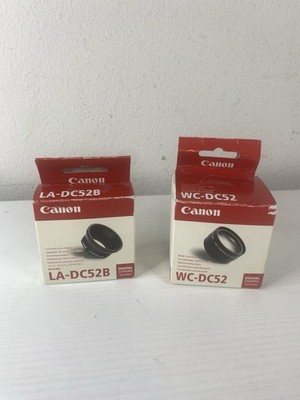 Canon Camera lens WC-DC52 & LA-DC52B Conversion Lens Adapter