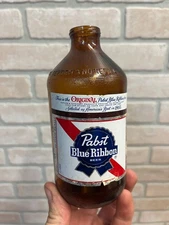 Vintage Pabst Blue Ribbon beer Stubby Beer Bottle Short 12oz EMPTY Milwaukee