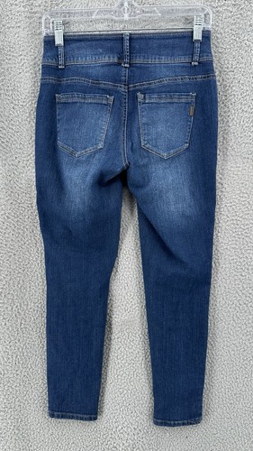 1822 Denim Skinny Jeans Women's Size 6P Petites Stretch Dark Wash Blue 11094 - Picture 3 of 10