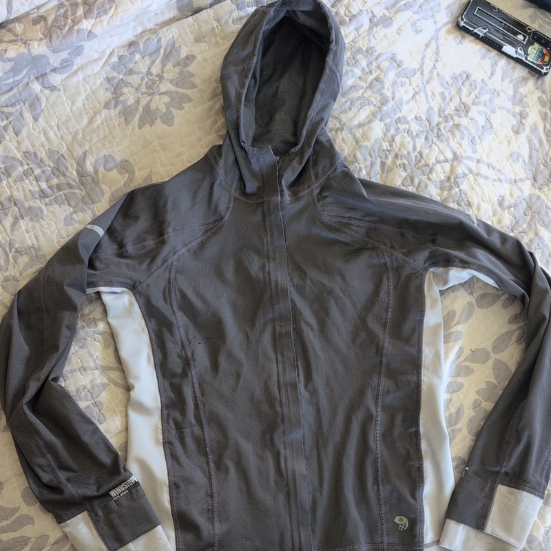 Mountain Hardwear Wind Stopper Soft Shell Jacket Coat Women Sz Sm Orange OL 2310