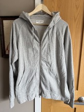 Felpa con cappuccio e zip Officine Générale Bernie in jersey di cotone - grigio erica grande