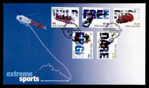 DR WHO 2004 NEW ZEALAND FDC EXTREME SPORTS COMBO $2 M79758
