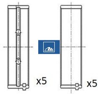 FAI AutoParts BM1011-STD Kurbelwellenlager FüR Opel FüR Saab