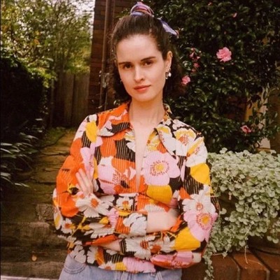 Rixo London Daria Deep V-Neck Floral Blouse In Multi Women's Size US 4