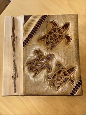 Vintage Hand Crafted All Natural Photo Album Holds 20 7x7.5