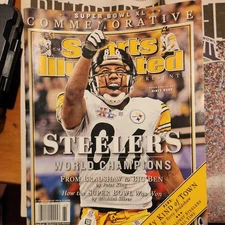 2/06 NEWSSTAND Sports Illustrated Commemorative Issue Steelers World Champs EX!