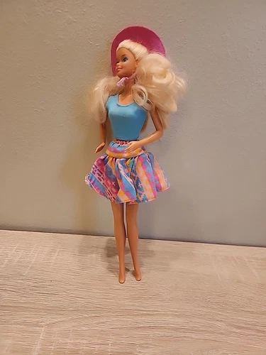 Mattel 1990 Western Fun Barbie Vintage Doll Blonde Cowgirl Beautiful