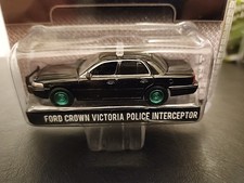 Greenlight 🔥GREENMACHINE  BLACK BANDIT FORD CROWN VIC POLICE INTERCEPTOR CHASE