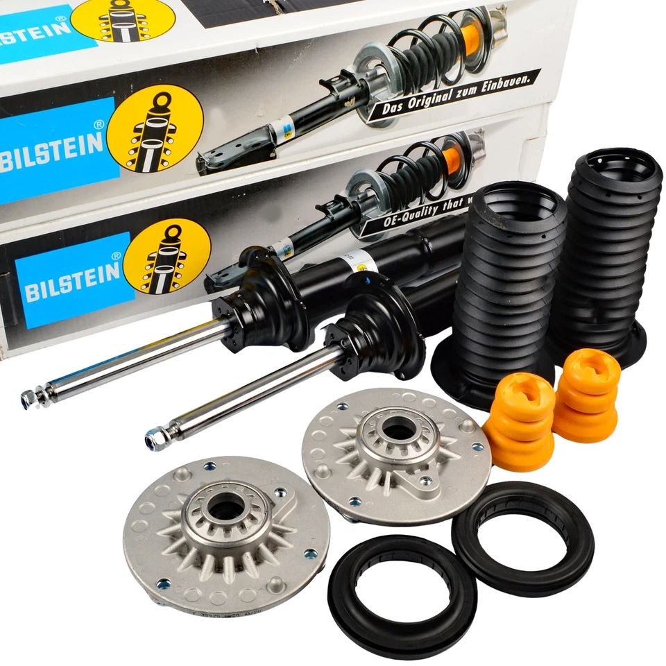2x BILSTEIN Stoßdämpfer + Service-Kit + Domlager Vorne für BMW F20 F21 F22 F23