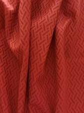JOHNSTONS of ELGIN "SONNET/Pillarbox" Red Merino Wool Jacquard-$458-27.5"x27.25"