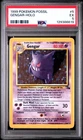 1999 POKEMON FOSSIL #5 GENGAR-HOLO PSA 5
