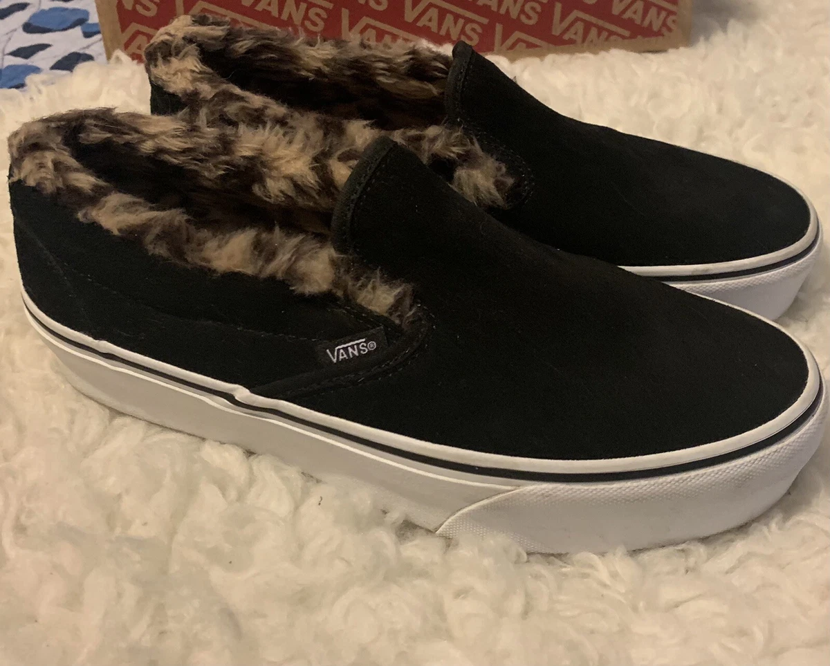Slide on clearance vans with fur