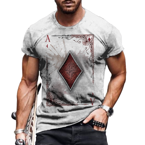 T Shirt Men Short Sleeve Novelty Quick Dry Fashion Graphic Lightweight Silky Tee - Picture 50 of 63