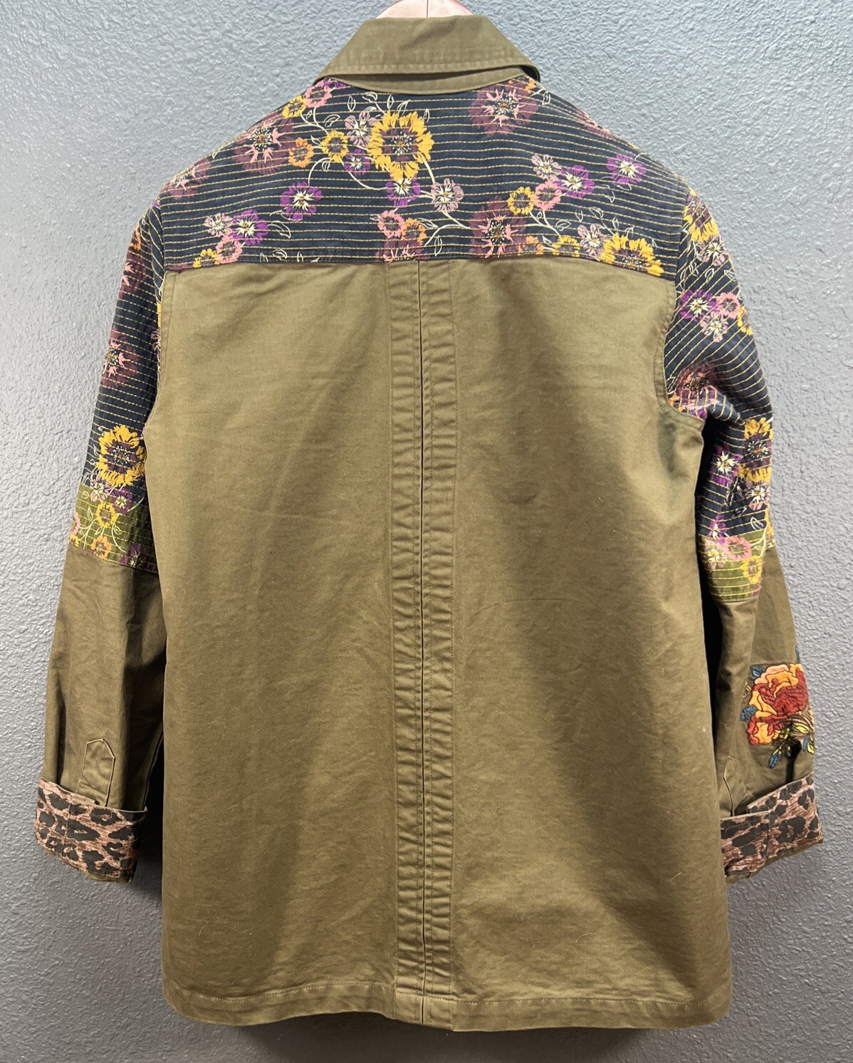JOHNNY WAS WORKSHOP Embroidered Patchwork MILITAR… - image 11