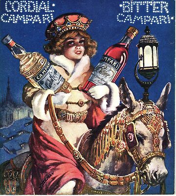 ADVERTISEMENT 1913 BITTER CORDIAL CAMPARI MILAN DRINK BAR KING MAGI CATHEDRAL TALMAN 