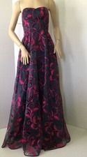 New Marchesa Notte Embroidered Sweetheart Neckline Strapless Gown (size 0)