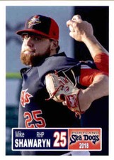 2018 Portland Sea Dogs Grandstand 28 Mike Shawaryn Carneys Point New Jersey Card