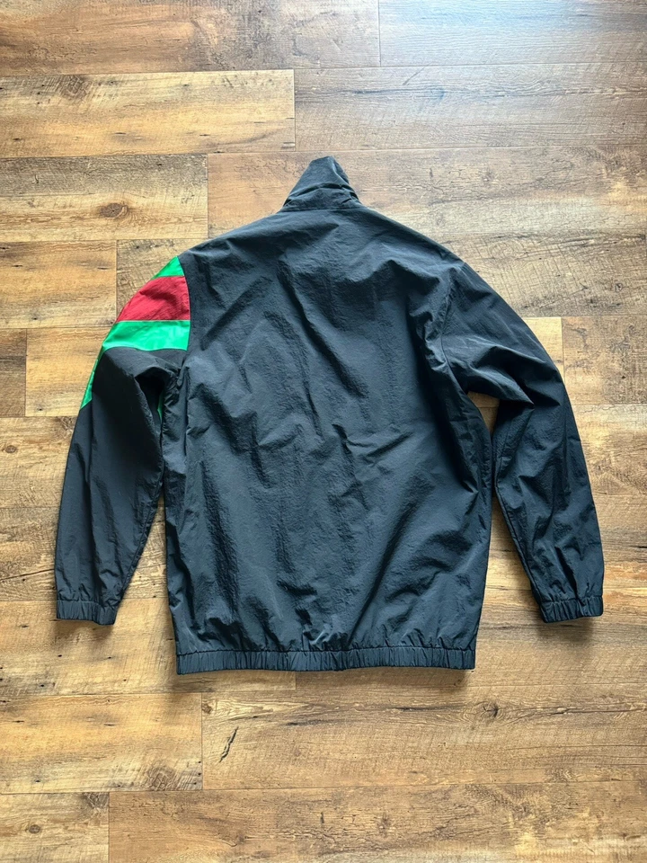 ПОДЛИННЫЙ GUCCI TIGER ВЕБ-ДИЗАЙН НЕЙЛОНА ЧЕРНЫЙ GRN КРАСНЫЙ ТРЕК КУРТКА GG SZ S 545556 - Изображение 3 из 4