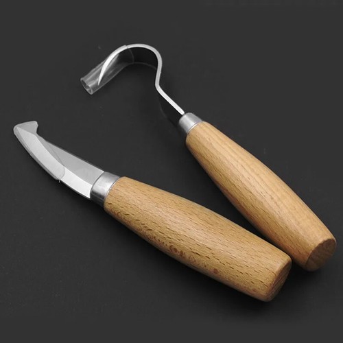 Spoon Carving Knife Woodworking Tools Wood Whittling Cutter Woodcarving Crafts - Picture 22 of 26
