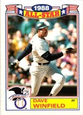 1989 TOPPS COMMEMORATIVE SET DAVE WINFIELD ALL STAR GAME BASEBALL CARD #8