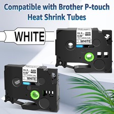 2PK Compatible Heat Shrink Tube Label Tape Replacement for Brother Hse231 11.7mm