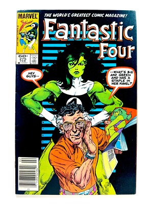 ファンタスティック コミック marvel Marvel FANTASTIC FOUR (1985) #275 NEWSSTAND Stan LEE + SHE-HULK
