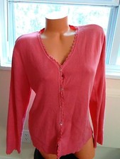 CHARTER CLUB PETITES M/M PINK CARDIGAN