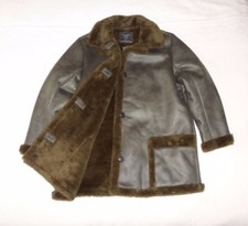 Womens Abercrombie & Fitch Faux Fur Lined Shiny Coat Water Resistant Jacket Xl