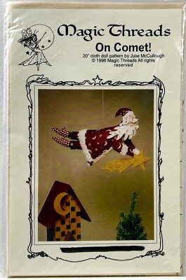 NEW 1996 Magic Threads Sewing Pattern On Comet! Decorator Doll 20'' Vintage 14322